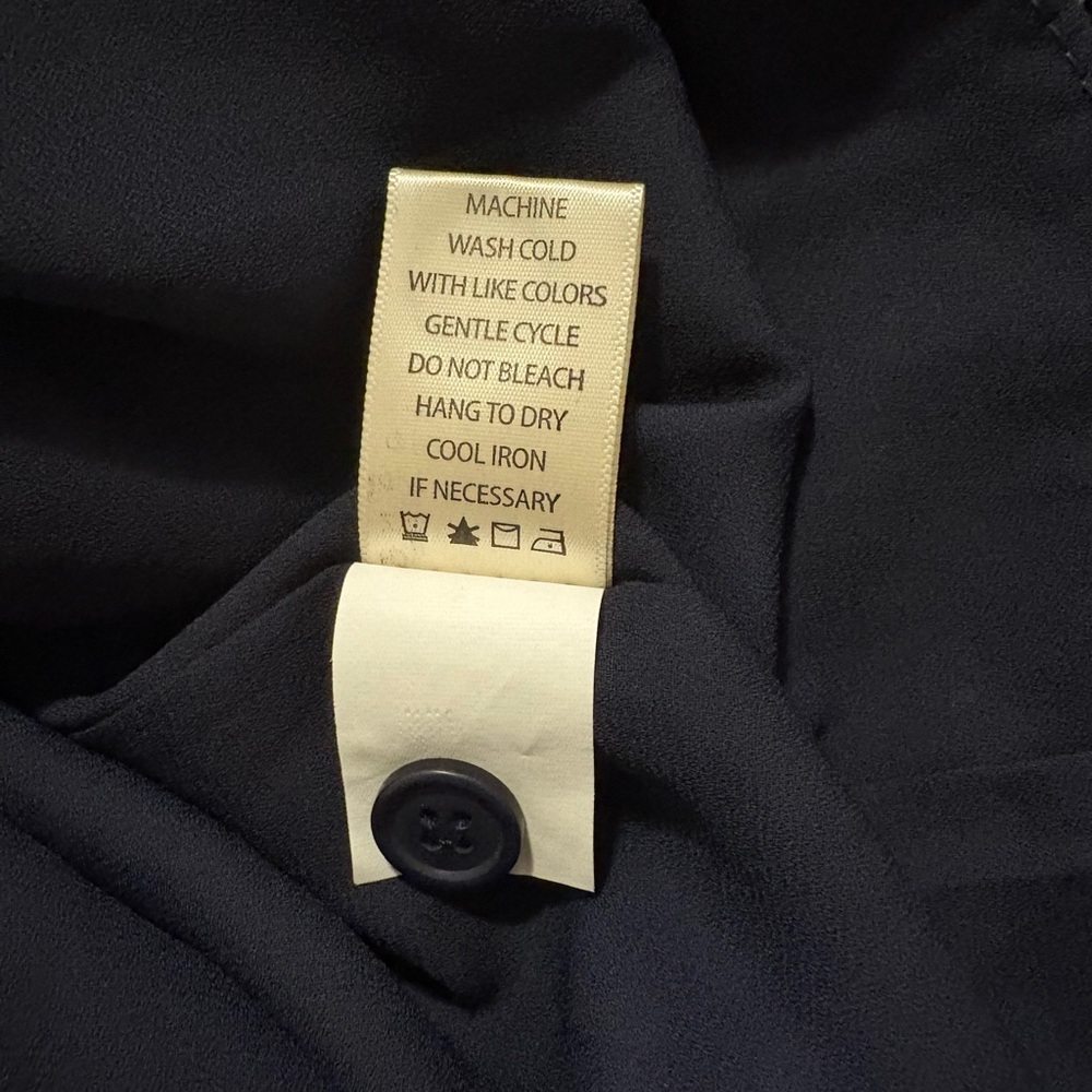 Max Studio Navy Wrap Skirt - Picture 8 of 11